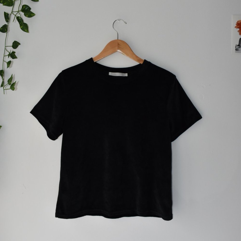 Double Zero Black Velour T-Shirt